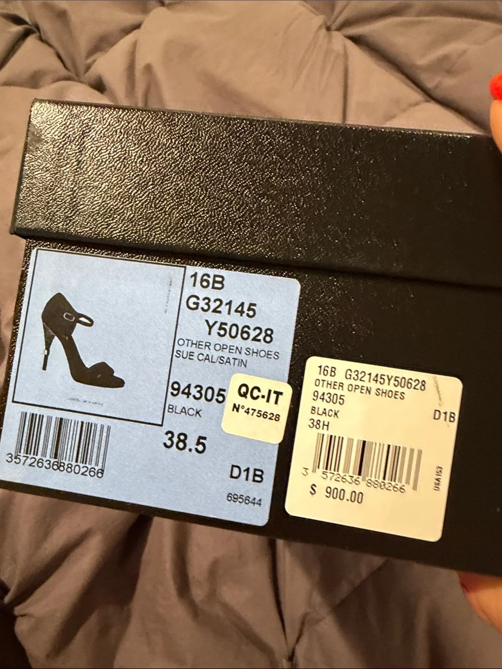CHANEL Black Suede Ankle-Strap Stiletto Sandals
